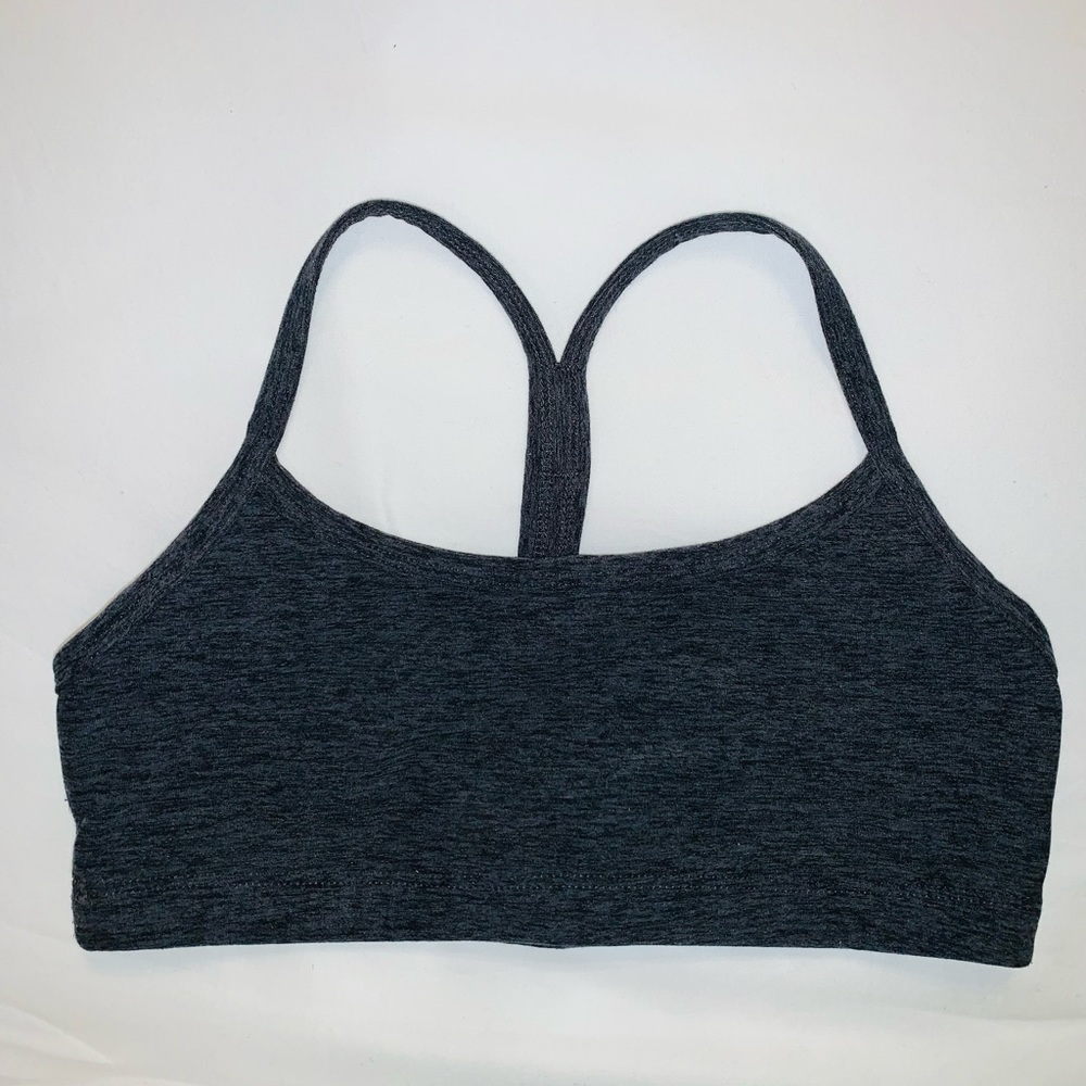 Beyond Yoga Spacedye Slim Racerback Bra - Black-Charcoal